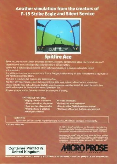 Image n° 2 - screenshots  : Spitfire Ace